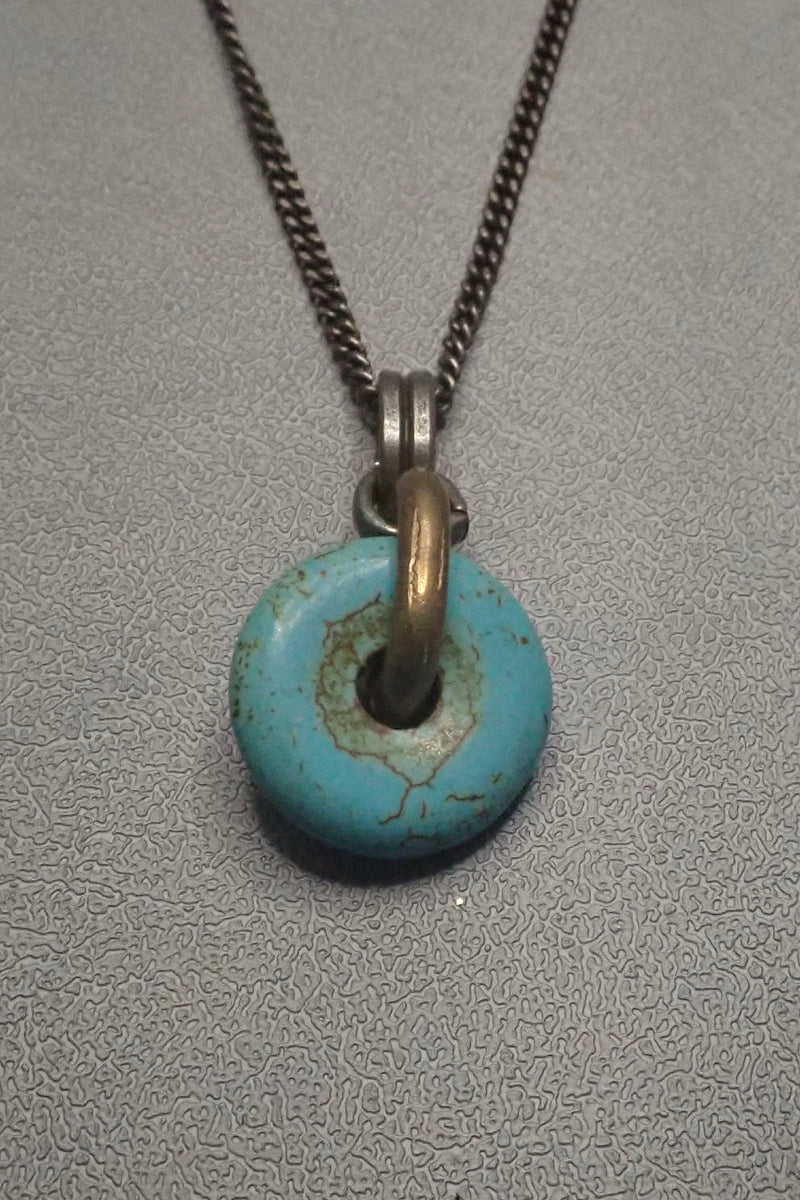 TURQUOISE DISC PENDANT