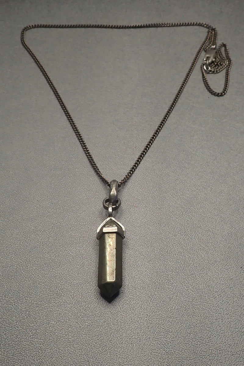 PYRITE PENDANT NECKLACE