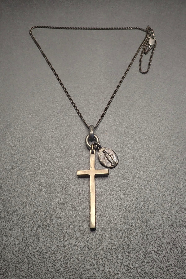 CROSS & VIRVEN MEDAL NECKLACE