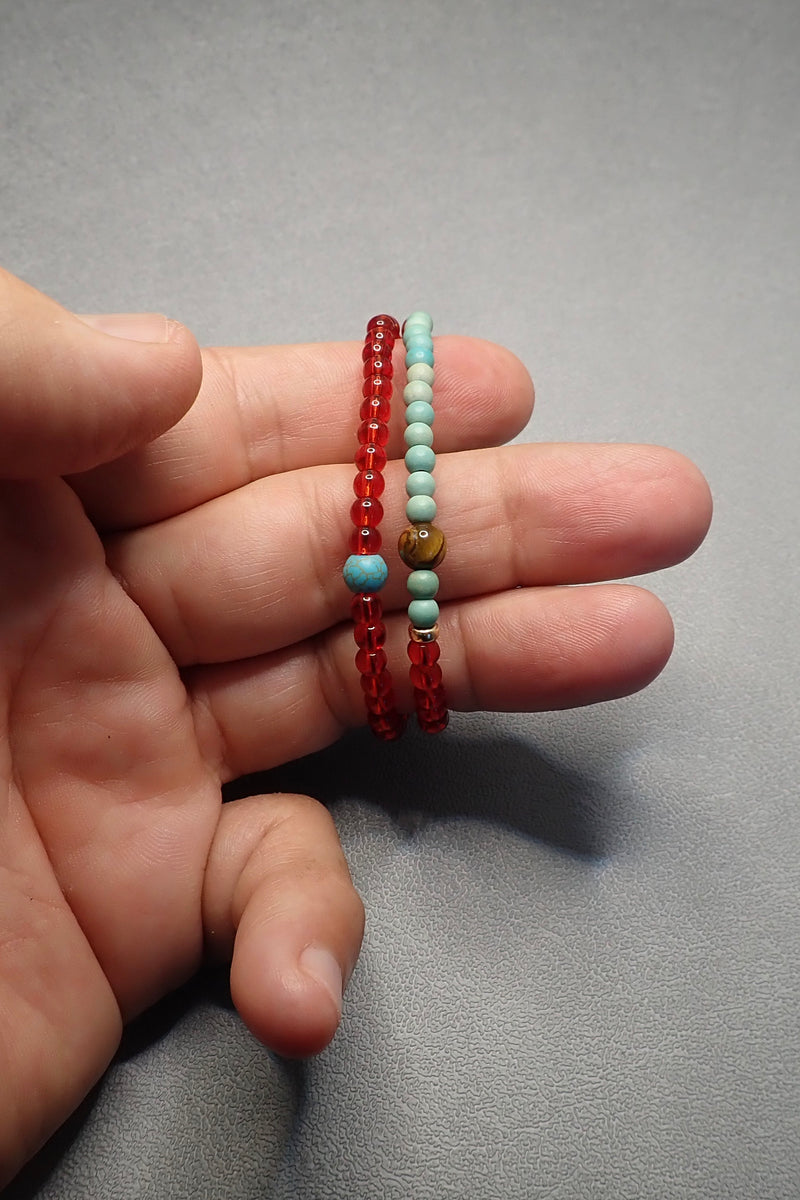 DOUBLE WRAP CARNELIAN BRACELET