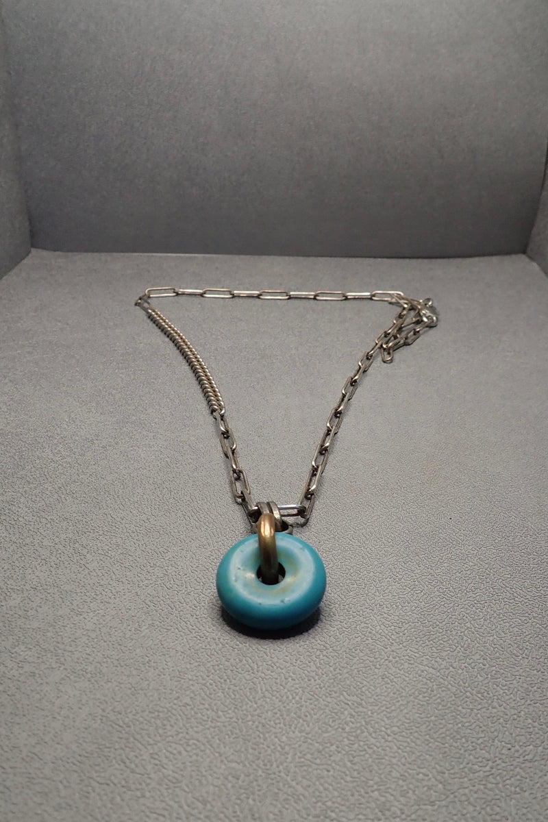 TURQUOISE DISC PENDANT