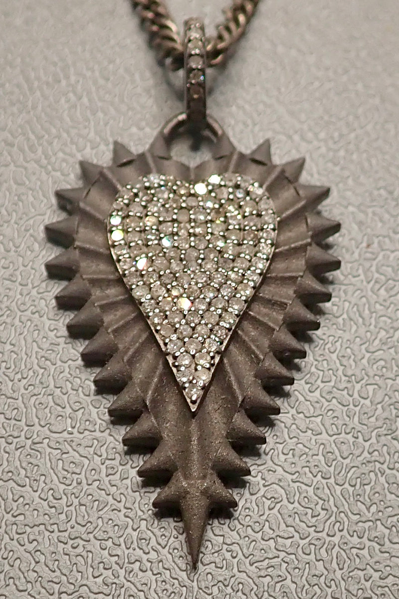 BRAVE DIAMOND SHIELD PENDANT