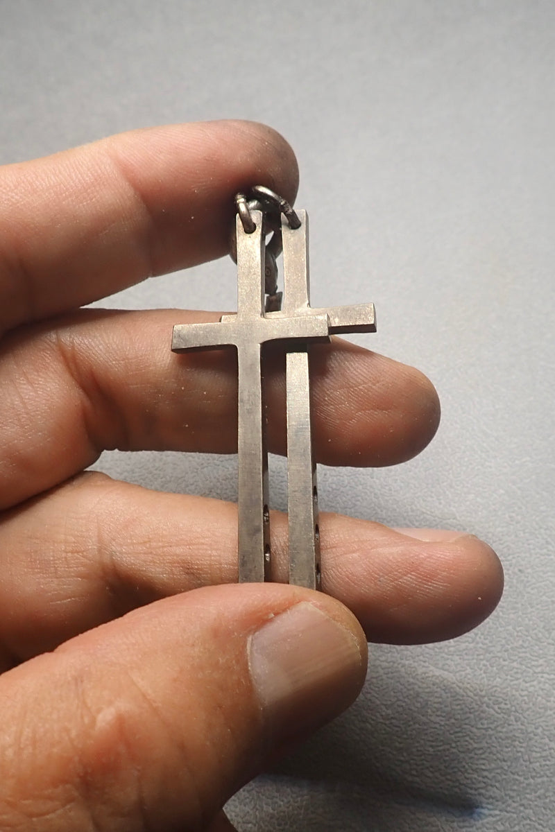 DOUBLE CROSS PENDANT