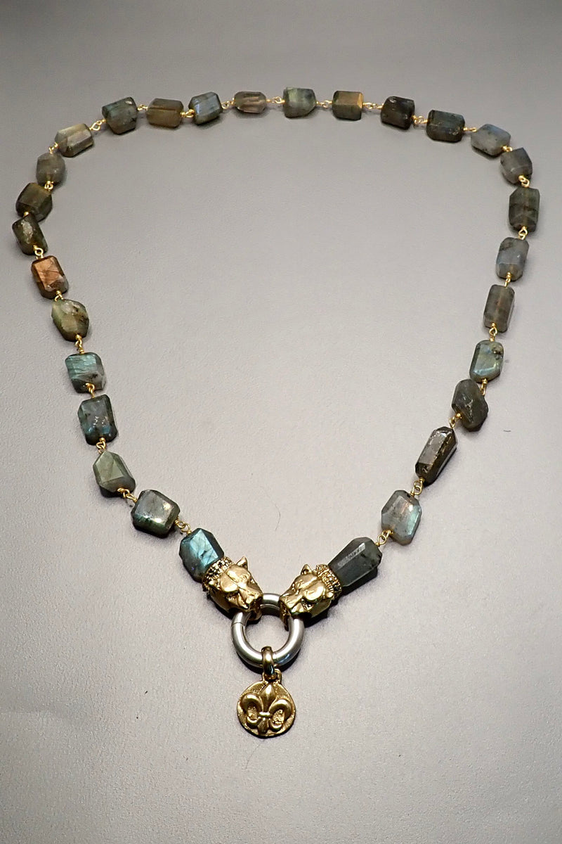 LABRADORITE SHORT NECKLACE