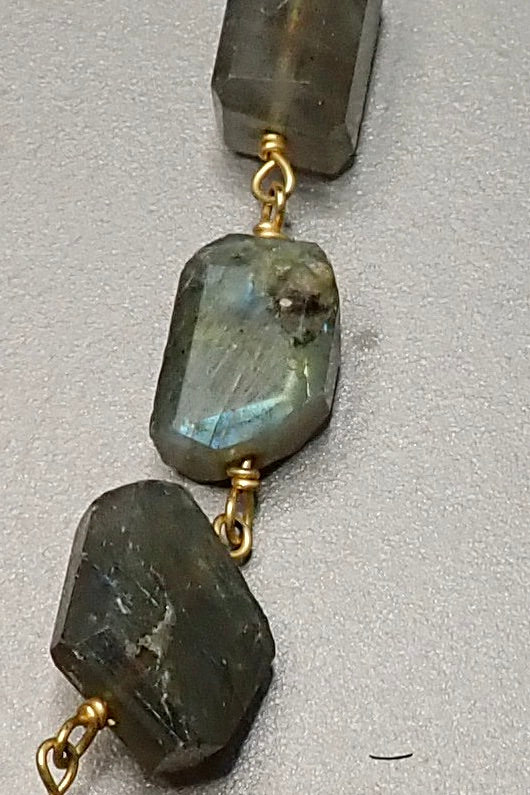 LABRADORITE SHORT NECKLACE