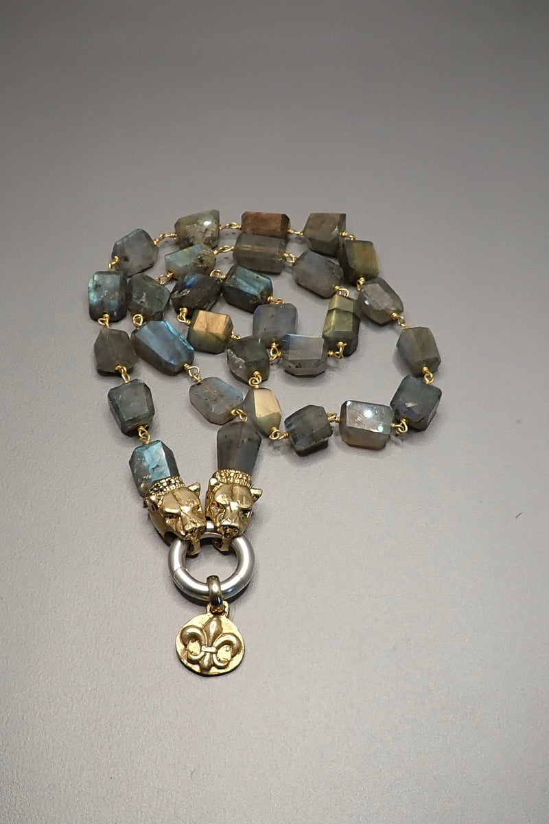 LABRADORITE SHORT NECKLACE