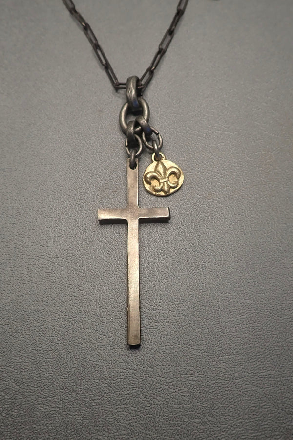 CROSS & TAG NECKLACE