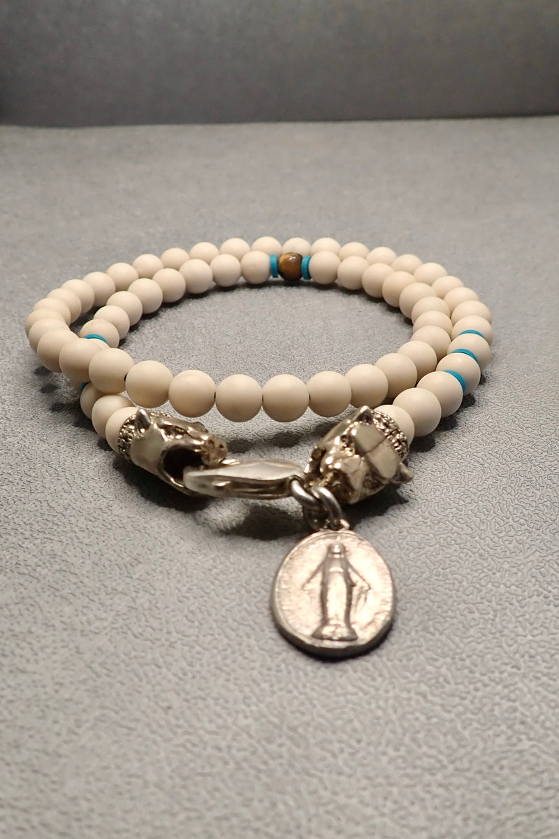 DOUBLE WRAP RIVER SIDE STONE BRACELET