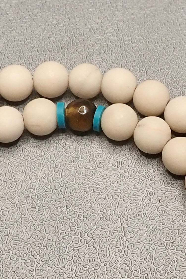 DOUBLE WRAP RIVER SIDE STONE BRACELET