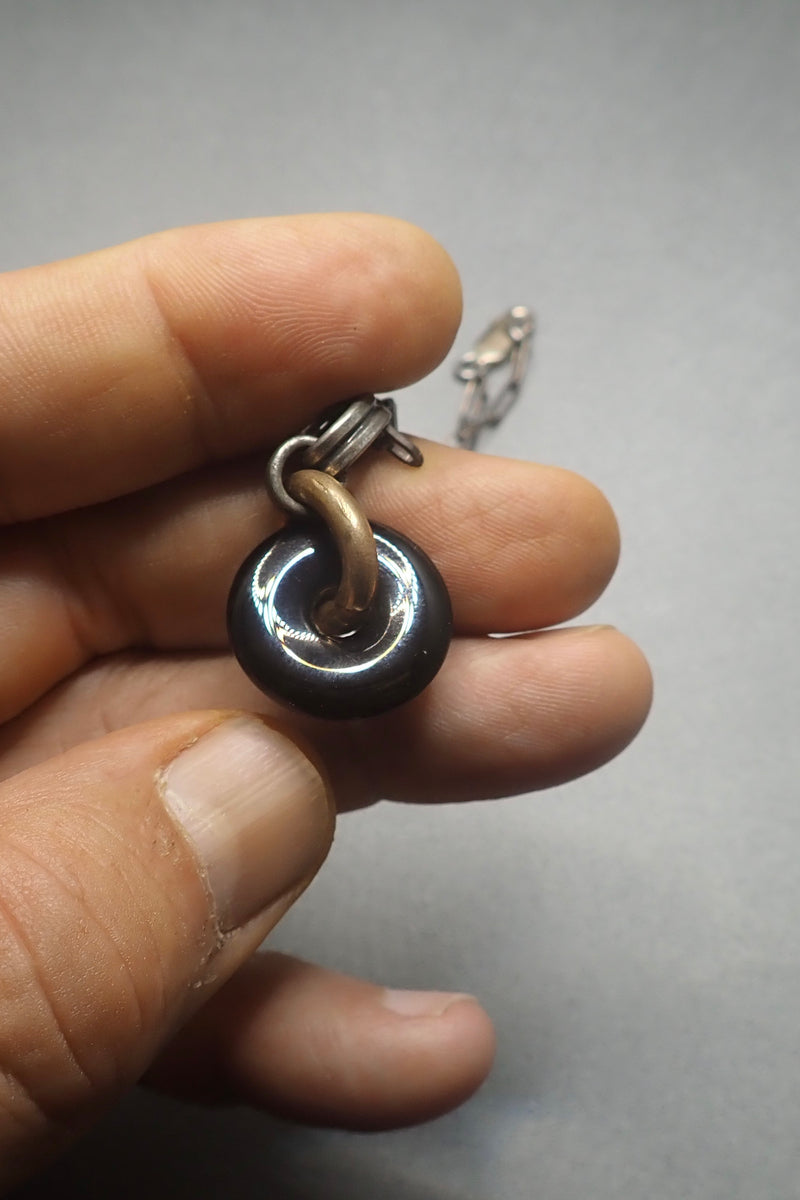 HEMATITE  DISC PENDANT