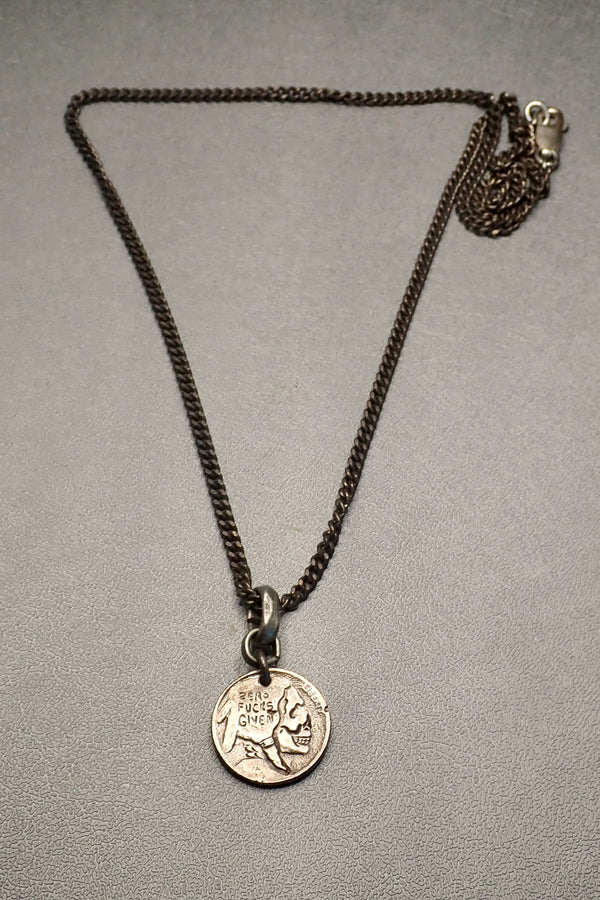 INDIAN HEAD CARVED SKULL NECKLACE